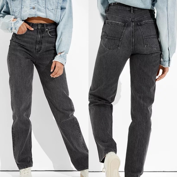 American Eagle Outfitters Denim - American Eagle High Waist Baggy Jeans 2 x 31” Black